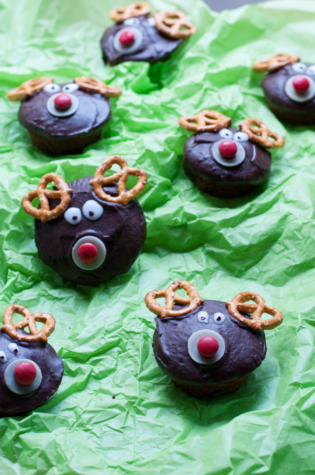 Weihnachtliche Rentier-Muffins