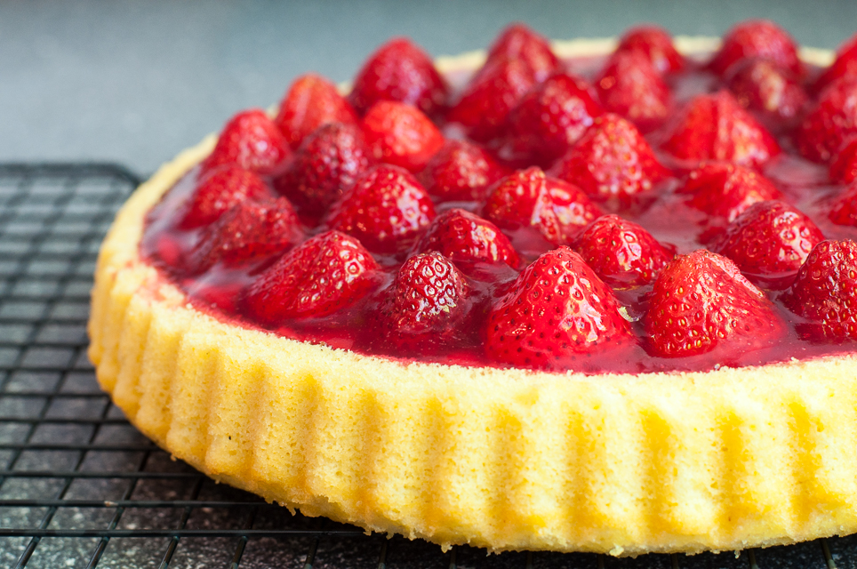 Mein ultimativer Erdbeerkuchen mit Vanillepudding - Backeifer